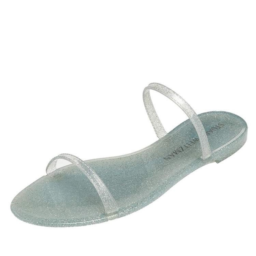 New Stuart Weitzman Womens Sawyer Slide Jelly Sandal Slip On size 5B
